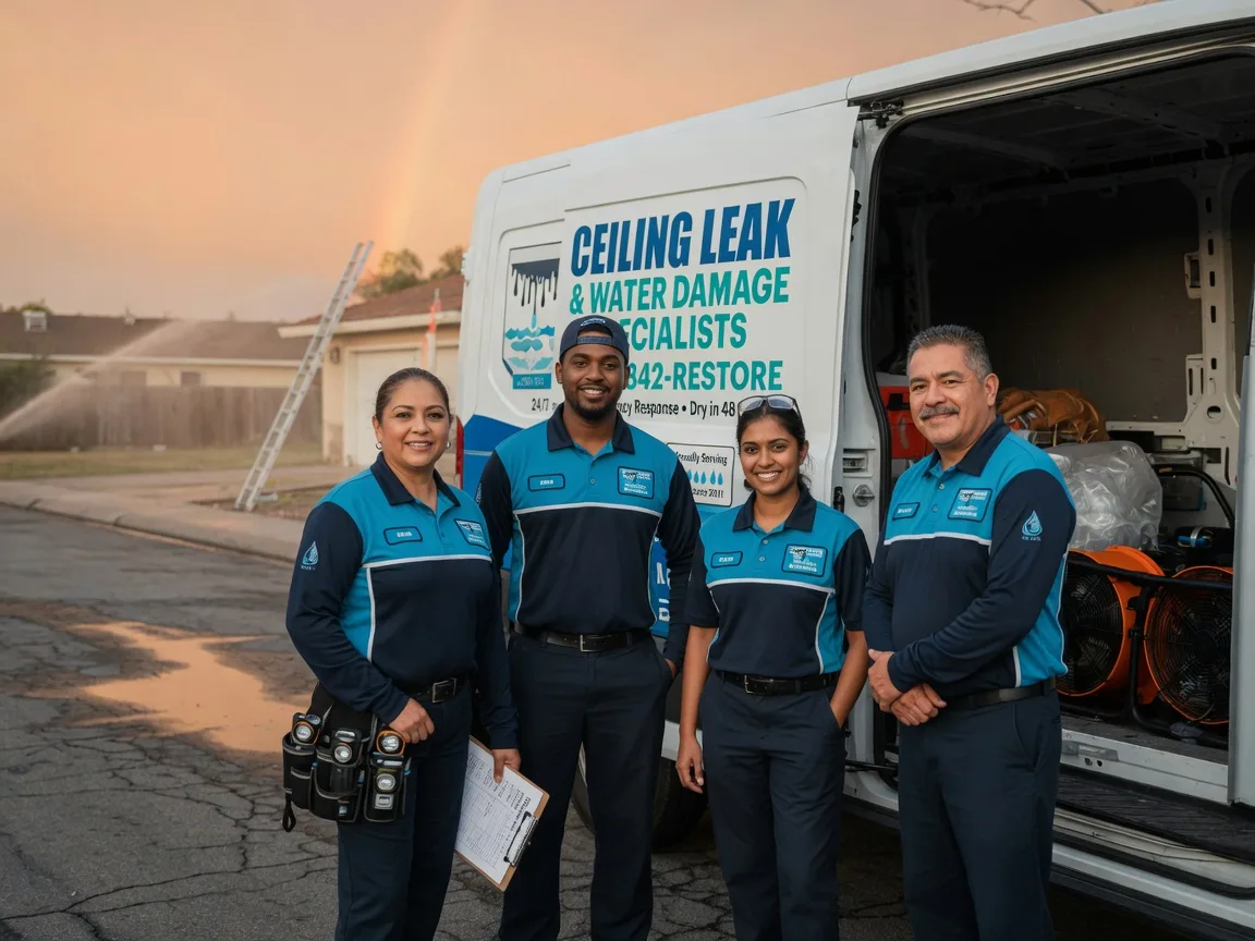Ceiling Leak Cleanup company in Reinholds, PA